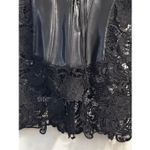 Dreamgirl faux leather black corset lingerie lace bottom straps Women bustier  44 Photo 2