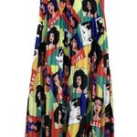 Colorful Pop Art Pleated Long Skirt M Size M Photo 4