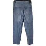 SO  High Rise Straight Leg Distressed Cropped Jeans Womens Sz 3/26W Denim Raw Hem Photo 1