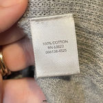 Christopher & Banks  Grey Sweater Red plaid Holiday 100% Cotton Stretch Size XL Photo 4