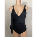 New. HAH (Hot As Hell) black wrap one piece swimsuit. XL. Retails $189 Photo 4
