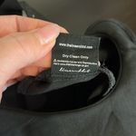 Line and Dot  jumpsuit, cropped wide leg, ruffled straps, relaxed fit, black, S Photo 9