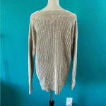 Aerie New with tags  tan beige chunky knit thick heavy weight oversized sweater Photo 2