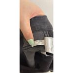 Madewell Jeans Womens 29P Black Stovepipe Straight Leg High Rise Raw Hem Cropped Photo 5