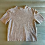 ZARA Short Sleeve Mock Neck Top Photo 0