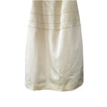 Adrianna Papell Boutique Womens 10 Semi Formal Dress Halter Neck Butter Yellow Photo 3