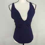 ANDIE  NAVY Criss Cross Back Lt‎ Bali One Piece Swimsuit Large Tall NWT Photo 1