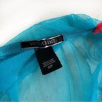 Victoria's Secret Neon Blue Babydoll Lingerie Dress Top Size Small Photo 4
