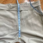 Ann Taylor Wide leg trousers pants with matching belt cream high waisted Sz 14 Photo 4