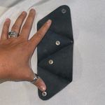 Gianni Chiarini • Vintage Cow Leather Black Shoulder Bag Y2K Italy Coin Pouch Photo 15