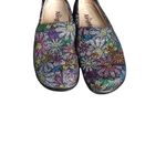 Alegria Black Floral Slip On Shoes Photo 6