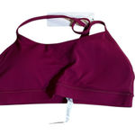 CRZ Yoga  Workout Racerback Padded Sports Bra, Magenta Purple, Medium, NWT Photo 0