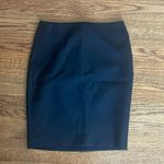 Loft Ann Taylor Classic Black Pencil Skirt Size 0 Petite Work Office Zip Stretch Photo 0