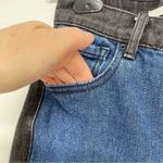 PacSun  Black & Blue Contrast High Rose Straight Jeans Womens 23 Two Tone Fall Photo 3