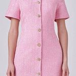 Endless Rose short sleeve tweed mini dress Pink Size M Photo 0