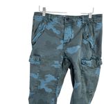 Current/Elliott Current/Elliot Bayonette Slim Cargo Pants Storm Blue Camo Boho Y2K Womens 28 Photo 2