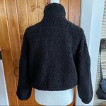 Urban Outfitters UO Black Fleece Zip Up Jacket With Collar Photo 3