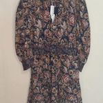 NWT Love the Label 3/4 Sleeve Patterned Mini Dress Blue Size L Photo 1