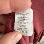 Tiffany & Grey 3/4 sleeve v neck baby doll blouse size XL Pink Photo 4