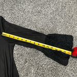 Slinky Brand  Opaque Pullover Scalloped Lace Scoop Neck Long Sleeve Top Petite L Photo 8