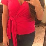 Wild Fable Pink Wrap Top Photo 0