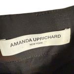 Amanda Uprichard  Bonaire Black Faux Leather Bubble Hem Mini Skort Size Small Photo 9