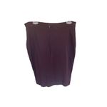 Ann Taylor Womens Midi Skirt Pencil Cut Back Zip Plum Petite Size 8 Photo 7