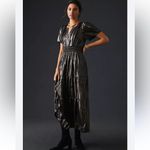 Anthropologie  The Somerset Shine Metallic Edition Tiered Maxi Dress in Size XXS Photo 1