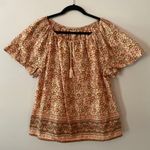 Faherty  Florence Pink Floral Cotton Short Sleeve Blouse Flowy Women's size XS Photo 1