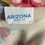 Arizona Jeans Mustard yellow and pink floral cross back jersey knit dress size small Photo 3