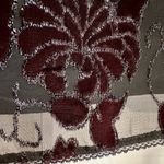 Betsey Johnson Vintage  Y2K 90’s Black Burgundy Velvet Metallic Dress Size S NWT Photo 8