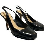 Kate Spade Women's Black Patent Leather Slingback Pumps Size 7 Photo 0