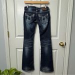 Big star 1186  Sweet Flare Jeans 25L Ultra low rise whiskering stretch western Photo 2