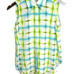 Michael Stars  Sleeveless Buttoned 100% Silk Blouse Size XS Photo 0