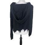 Wildfox  Marley Oversized Black Hoodie Crop Relaxed 100% Cotton Sweater Top Small Photo 5