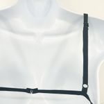 Windsor Womens Flirtatious Satin Feather Trim Bra & Shorts Pajama Set Size M Photo 4