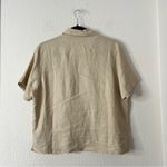 Quince 100% Linen Button Down Top in Tan Size Small Photo 4