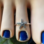 Sterling Silver Starfish Toe Ring Photo 0