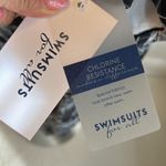 Swimsuits For All Black White Floral Cover Up Dress Size 40 Photo 3