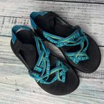 Chacos Chaco ZX/2 Classic Teal Blue Sandals Vibram Sole Adjustable Straps 6 Photo 0