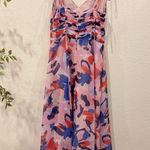En Saison Arlie Midi Dress with Tie Straps in Blush Blue Floral Size Small NWT Pink Photo 5