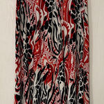 Elementz  Red and Black Patterned Skirt Size Medium Photo 0