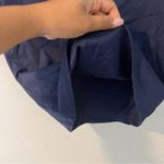 Ophelia Roe Navy Fitted Short Sleeve Double Layered Nylon Crew Neck T-Shirt S Photo 2