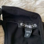 EXPRESS Black High Neck Lace Yoke Top Size XS Photo 3