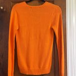 Ralph Lauren Bright Orange V-Neck Sweater Photo 6
