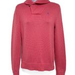 NEW Vintage Polo Ralph Lauren Sport Shawl Collar Pullover Sweater Knit Top RL Purple Size M Photo 0