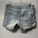 H&M distressed Denim shorts light wash size 10 Cuffed hem 4 pocket zipper button Photo 1