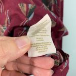 Free People Women's Pomegranate Combo Floral Elsa Open Back Blouse Size M Photo 6