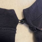 Loft  Navy Blue Embroidered Floral Bell Sleeve Knee Length Dress Size Medium Photo 3