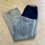 Vintage 80s 90s Special Edition Ltd Acid StoneWash Maternity Jeans Size 14 Blue Photo 2